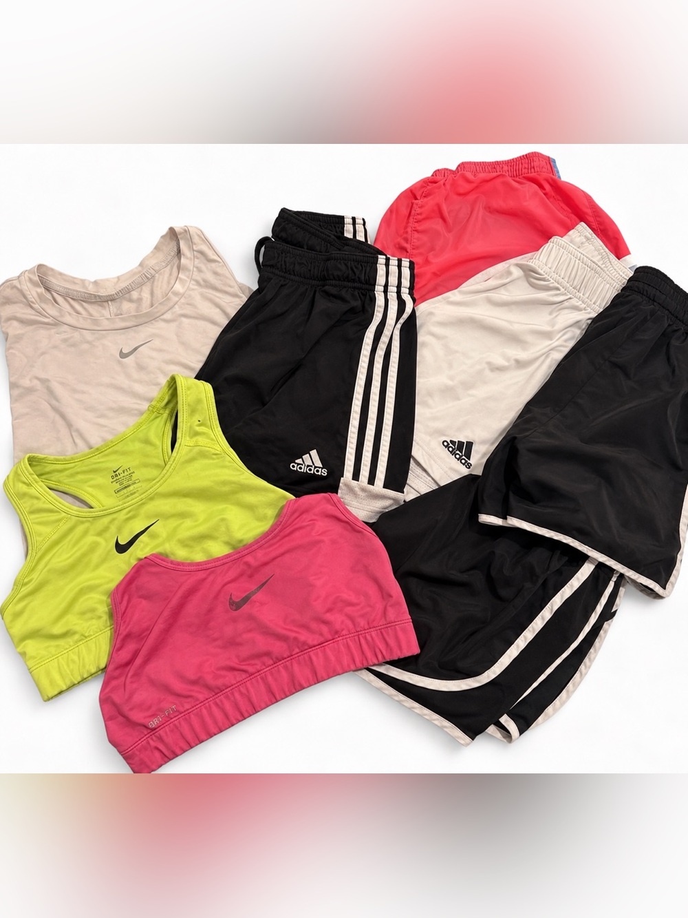 NIKE + ADIDAS Women’s Athletic Workout Bundle 8 Pieces | S/M Dri-FIT